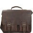  Hunter Finn briefcase leather 40 cm laptop compartment Variant vintage brown