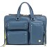  Pocket Briefcase Genuine Leather 36 cm Laptop compartment Variant denim blue