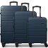  Miami 4 wheels Suitcase set 3-piece with expansion pleat Variant navy blue