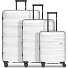  Travel 4-wheel suitcase set, 3-piece, with stretch fold Variant ice white metallic