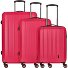 Cork 4 roll suitcase set 3 pcs. Variant beere
