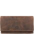  Vintage wallet leather 18.5 cm Variant antikbraun
