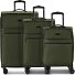  Valencia Soft 4 wheels Suitcase set 3-piece with expansion pleat Variant olive