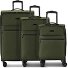  Valencia Soft 4 wheels Suitcase set 3-piece with expansion pleat Variant olive