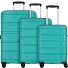  Summer Splash 4 wheels Suitcase set 3-piece Variant jade green