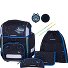  Ergolite School bag set 8-piece Variant black blue