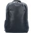  Black Square backpack leather 39 cm laptop compartment Variant nero