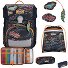  Neo Exklusiv Safety Light School bag set 5-piece Variant Flames