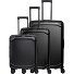 Millennium 4 wheels Suitcase set 3-piece with expansion pleat Variant black