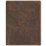  Vintage wallet deer leather 9.5 cm Variant braun