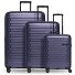  Collection 04 THE THREE SET + 4 wheels Suitcase set 3-piece with expansion pleat Variant purple-metallic