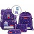  Space school bag set 5pcs. Variant pegasus emily