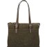  Nubuck Shoulder Bag Genuine Leather 40 cm Laptop compartment Variant green
