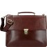  Cambridge briefcase leather 40 cm laptop compartment Variant rotbraun