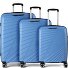  5808 4 wheels Suitcase set 3-piece with expansion pleat Variant hellblau