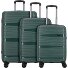 Travel Line 4300 4 wheels Suitcase set 3-piece Variant dark green Travel Line 4300 4 wheels Suitcase set 3-piece Variant dark green