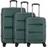  Travel Line 4300 4 wheels Suitcase set 3-piece Variant dark green