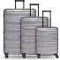  Travel 4-wheel suitcase set, 3-piece, with stretch fold Variant arctic silver metallic