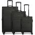  Edition 04 4 wheels Suitcase set 3-piece with expansion pleat Variant black