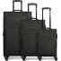  Edition 04 4 wheels Suitcase set 3-piece with expansion pleat Variant black