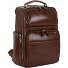  Cambridge backpack leather 42 cm laptop compartment Variant rotbraun