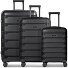 South Dakota 4 wheels Suitcase set 3-piece with expansion pleat Variant black South Dakota 4 wheels Suitcase set 3-piece with expansion pleat Variant black