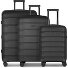 South Dakota 4 wheels Suitcase set 3-piece with expansion pleat Variant black South Dakota 4 wheels Suitcase set 3-piece with expansion pleat Variant black