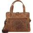  Vintage briefcase leather 37 cm laptop compartment Variant braun