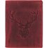 Vintage wallet deer leather 9.5 cm Variant rusty red