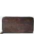  Destressed Wallet RFID protection Leather 19 cm Variant teak brown