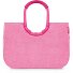 Loopshopper L frame shopper bag 46 cm Variant twist pink  Loopshopper L frame shopper bag 46 cm Variant twist pink