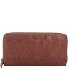 Leather wallet 19.5 cm Variant grau-braun Leather wallet 19.5 cm Variant grau-braun