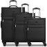 Valencia Soft 4 wheels Suitcase set 3-piece with expansion pleat Variant black Valencia Soft 4 wheels Suitcase set 3-piece with expansion pleat Variant black