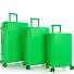  HiLite 4 wheels Suitcase set 3-piece with expansion pleat Variant island green