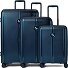  Paris 4 wheels Suitcase set 3-piece with expansion pleat Variant blue metallic
