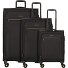 Travel Line 9704 4 wheels Suitcase set 3-piece with expansion pleat Variant black Travel Line 9704 4 wheels Suitcase set 3-piece with expansion pleat Variant black