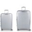 Queens 4 wheels Suitcase set 2-piece with expansion pleat Variant plata  Queens 4 wheels Suitcase set 2-piece with expansion pleat Variant plata