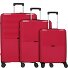  Travel Line 4000 4 Roll Suitcase Set 3pcs. Variant pink