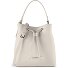  Bologna Leather Crossbody Bucket Bag, 25 cm Variant cream