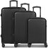  Valencia 2.0 4 wheels Suitcase set 3-piece with expansion pleat Variant black