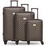 Palermo 4 wheels Suitcase set 3-piece Variant Dark Brown Palermo 4 wheels Suitcase set 3-piece Variant Dark Brown