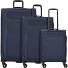  Travel Line 9704 4 wheels Suitcase set 3-piece with expansion pleat Variant dark blue