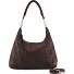  Calm Weave Shoulder Bag Genuine Leather 38 cm Variant dark chocolate
