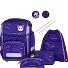  Ergolite School bag set 8-piece Variant violet