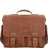  Hunter Finn briefcase leather 40 cm laptop compartment Variant vintage tan