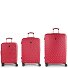  Journey 4 wheels Suitcase set 3-piece Variant rot