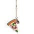  Bag tag leather 7 cm Variant multi