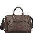  Nasty Cowboys Franklin briefcase leather 40 cm laptop compartment Variant stonegrey