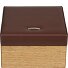  Wood jewelry case leather 18 cm Variant braun