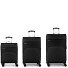  Zambia 4 wheels Suitcase set 3-piece with expansion pleat Variant negro